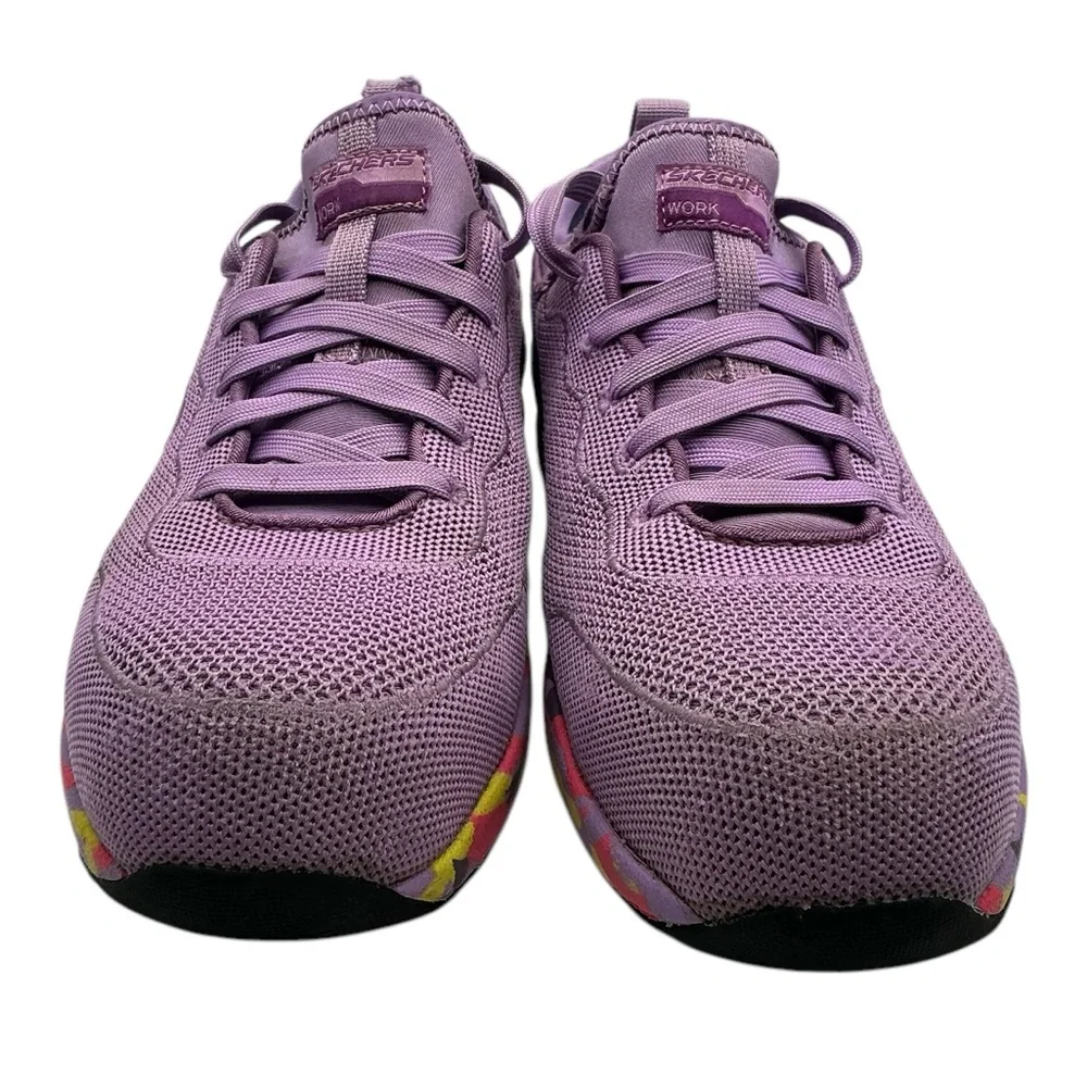 Skechers Women's Lace Up‎ Athletic Safety Toe Industrial Shoe size 7.5